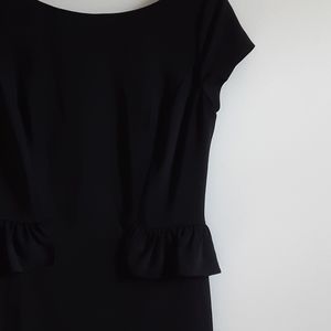 Lauren Ralph Lauren black peplum dress size 8